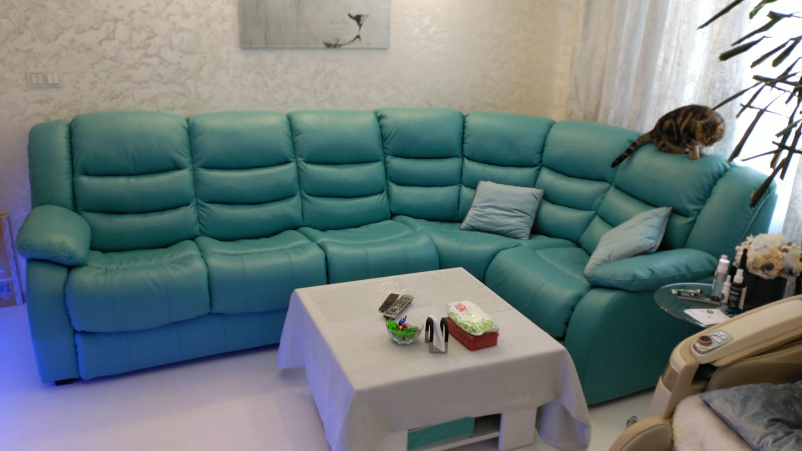 Перетяжка дивана на дому. Старокачаловская